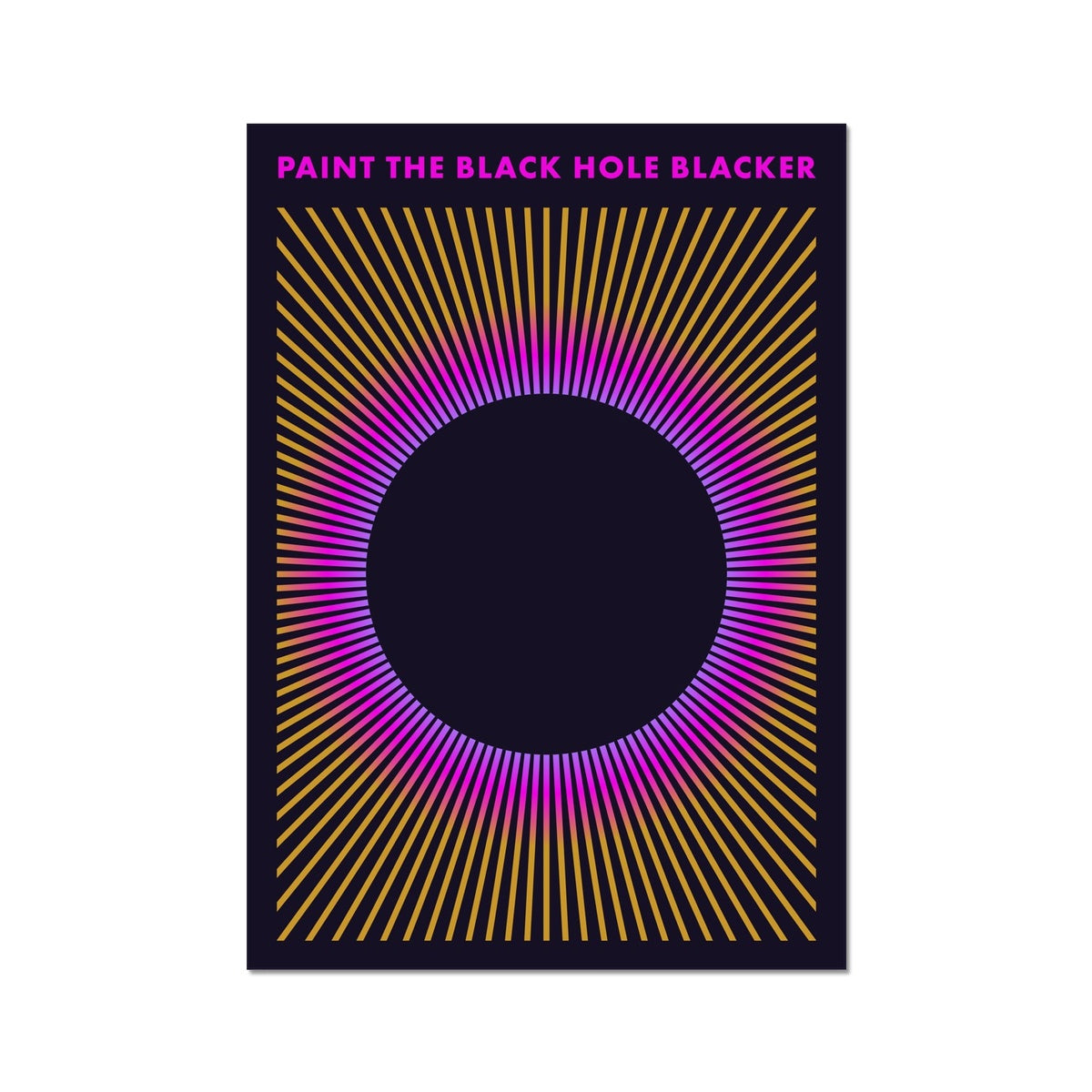 Paint the Black Hole Blacker