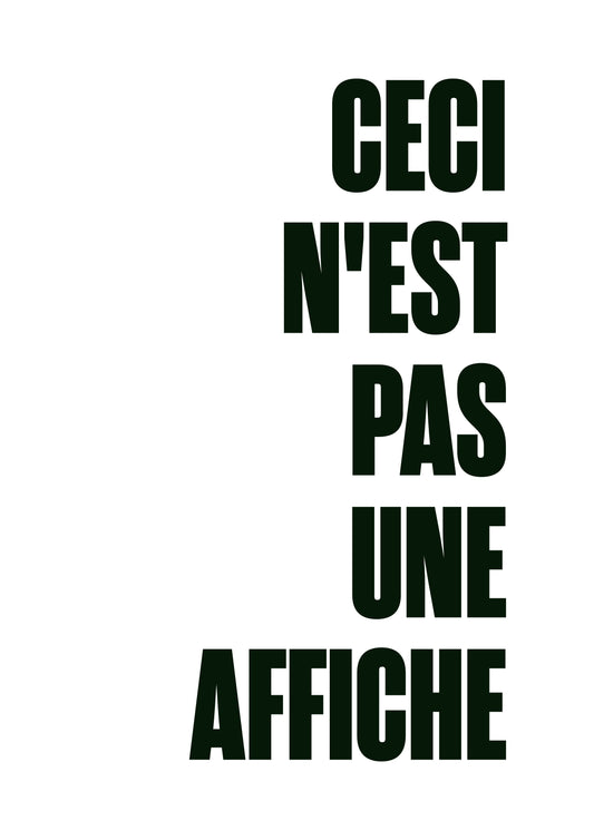 Ceci N'est Pas Une Affiche