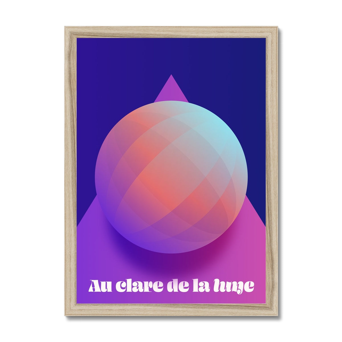 Au Clare De La Lune Framed Print