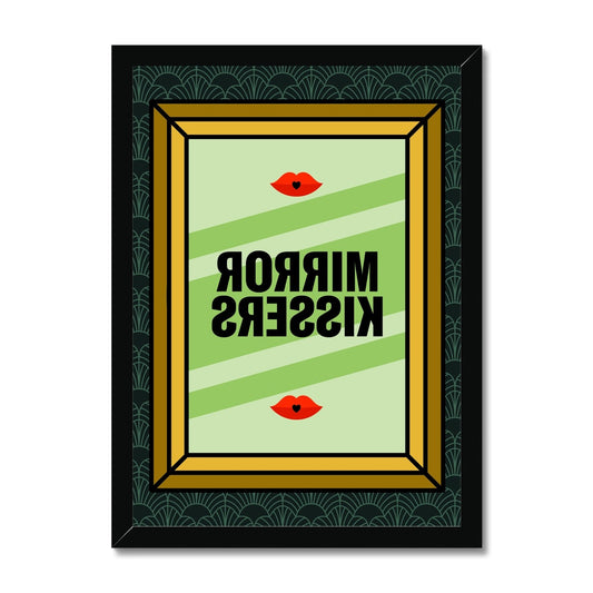 Mirror Kissers Framed Print