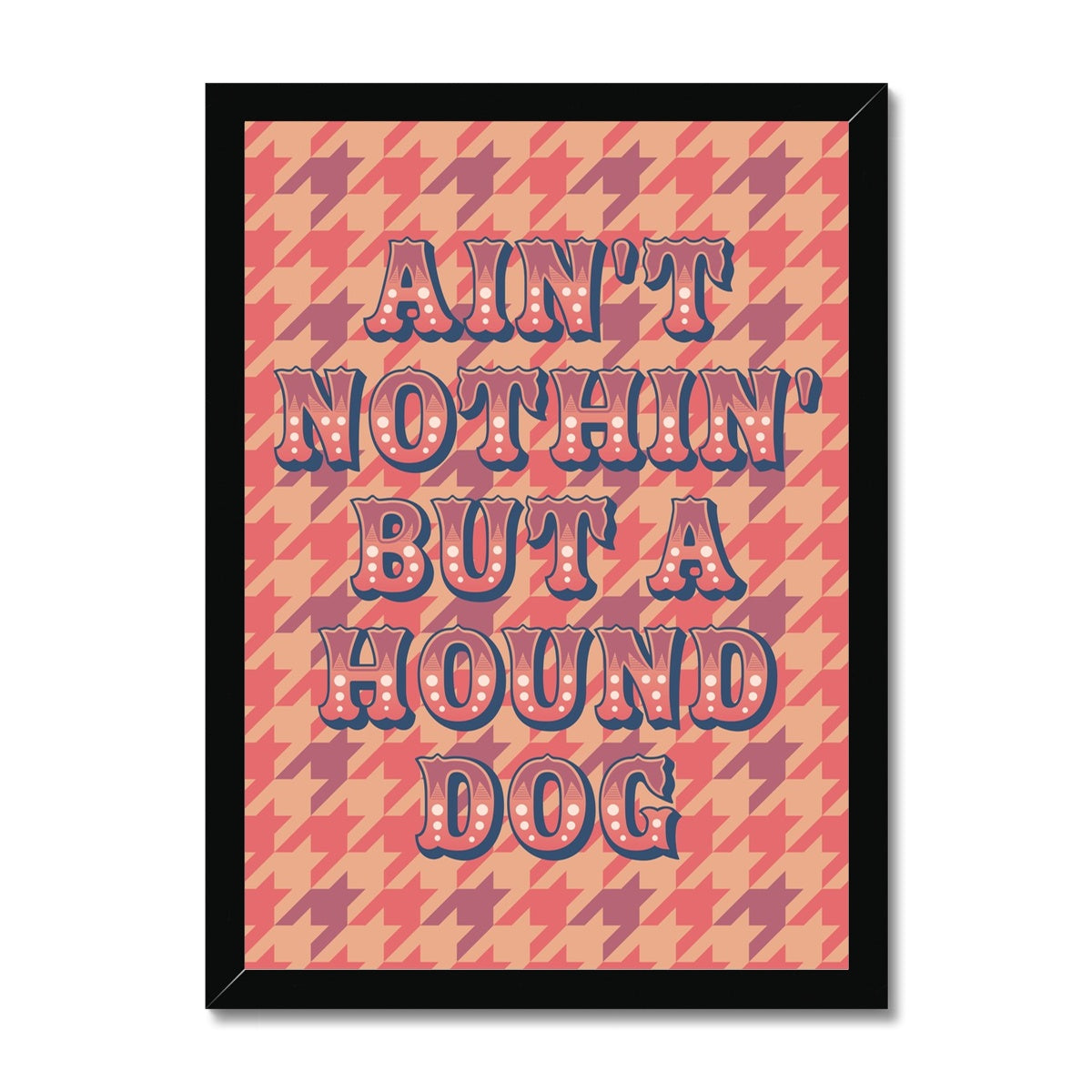 Hound Dog Framed Print