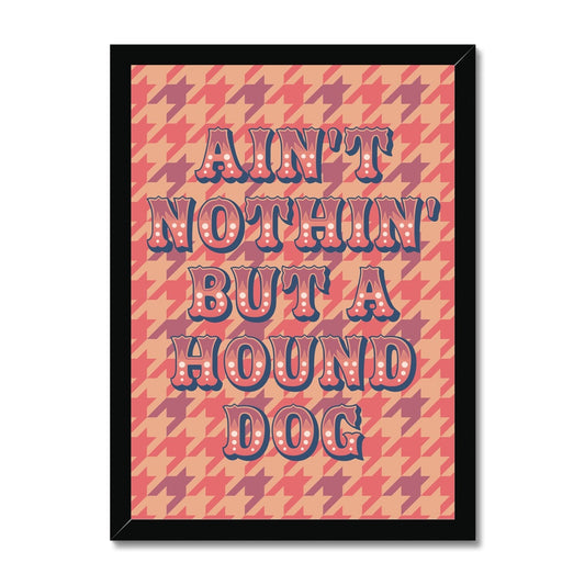 Hound Dog Framed Print