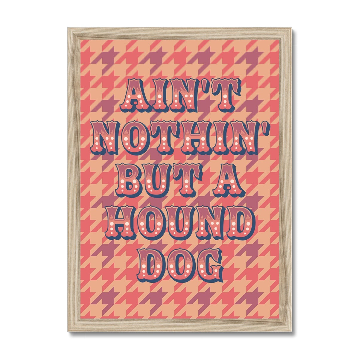 Hound Dog Framed Print