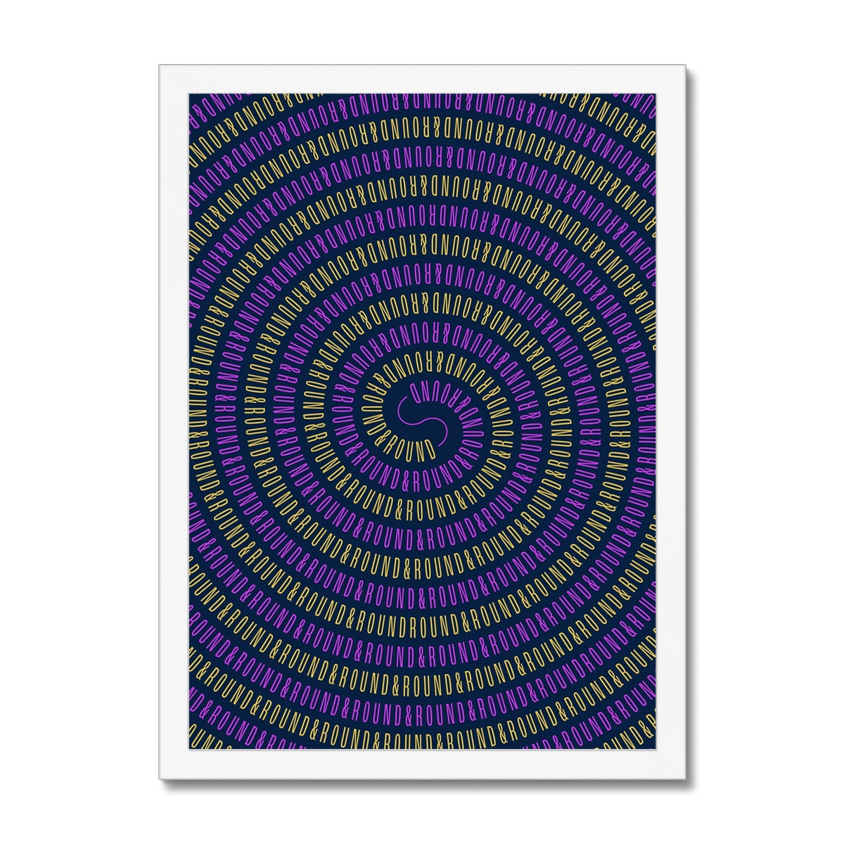 Round and Round Framed Print