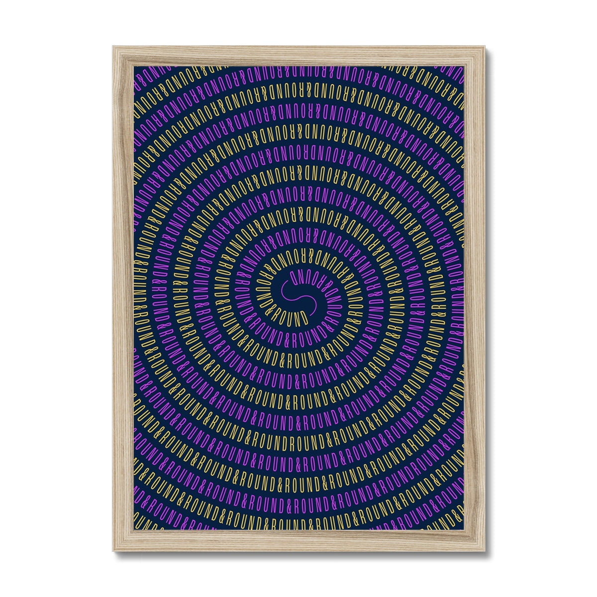 Round and Round Framed Print