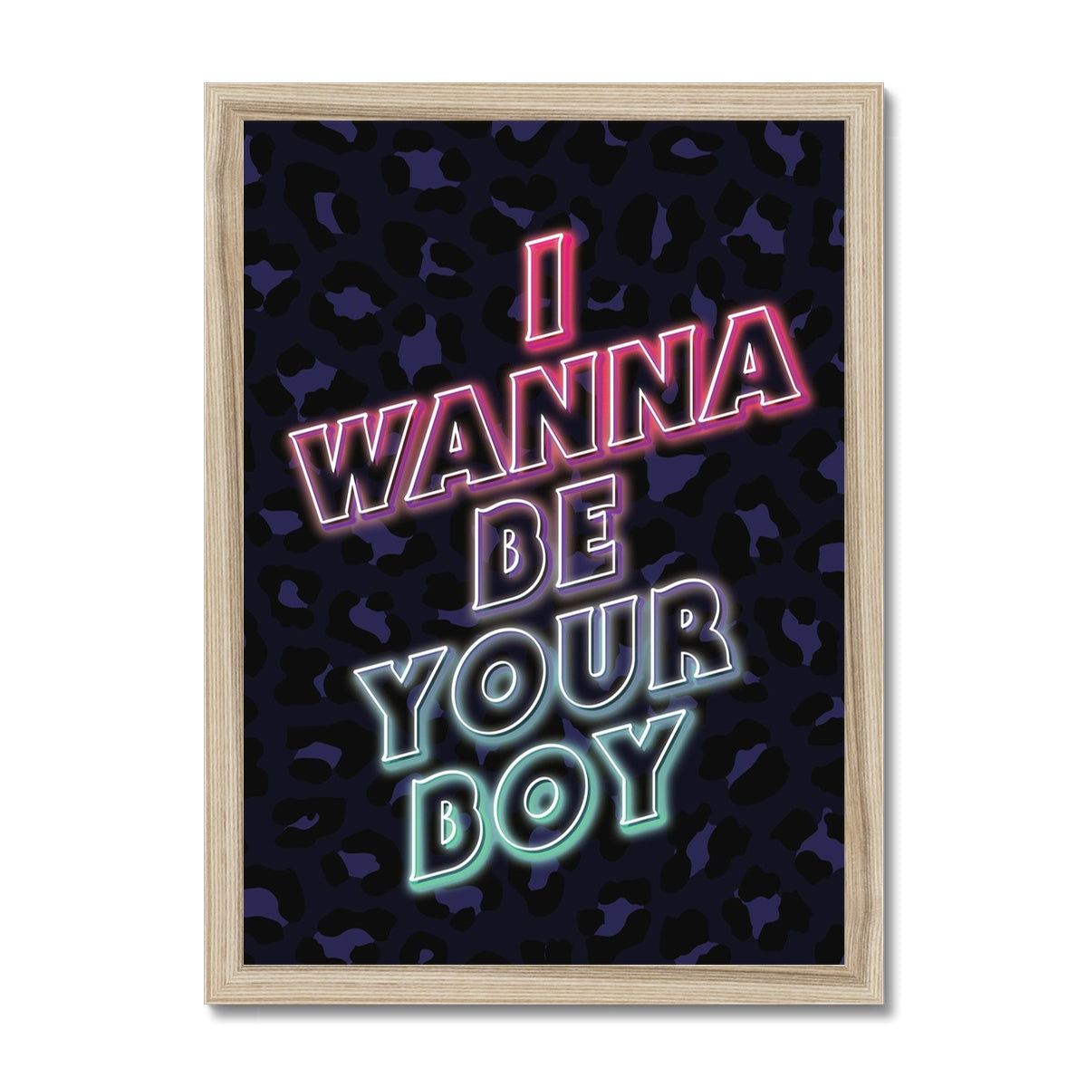 I Wanna Be Your Boy Framed Print