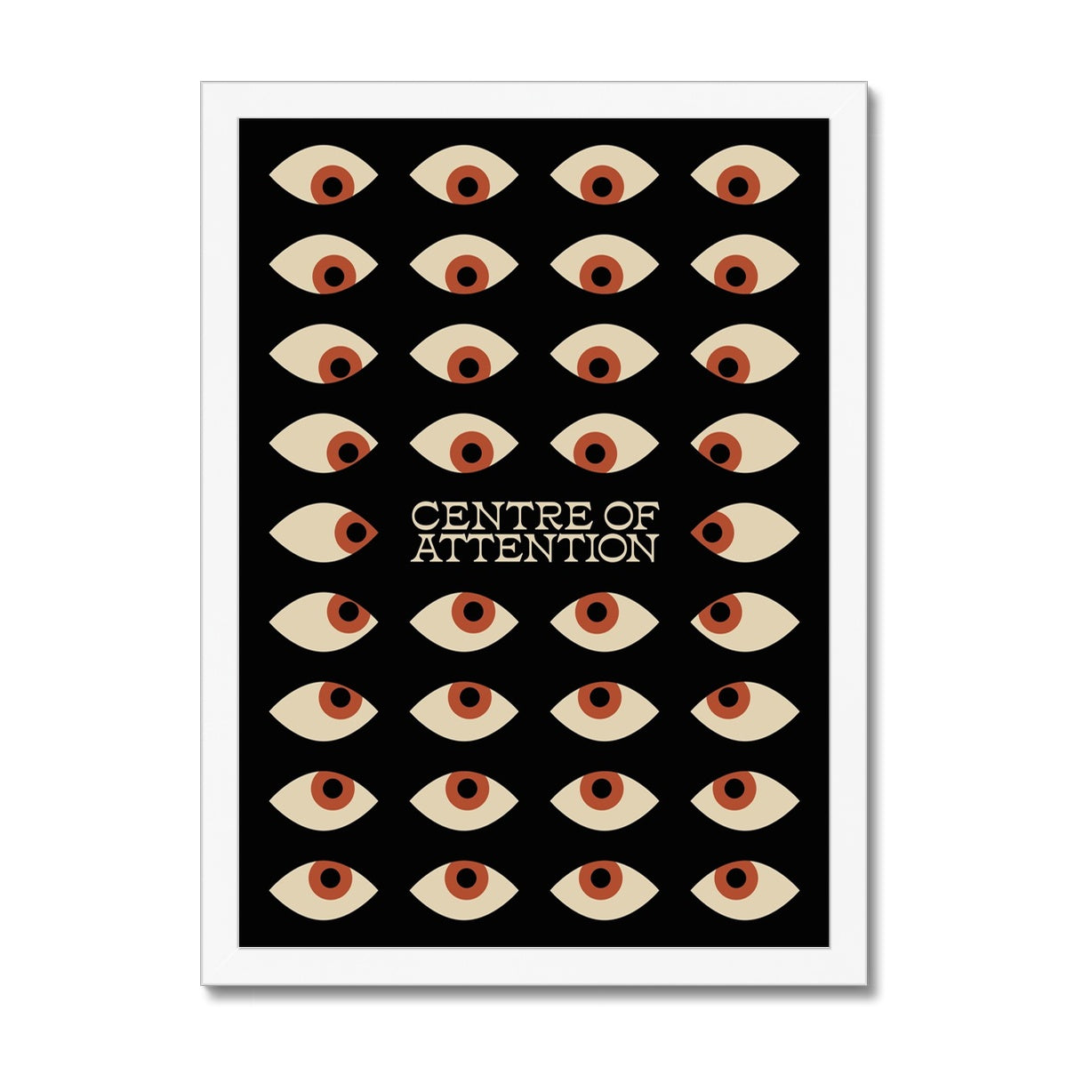 Centre of Attention Framed Print