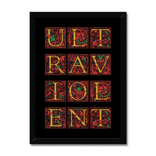 Ultraviolent Framed Print