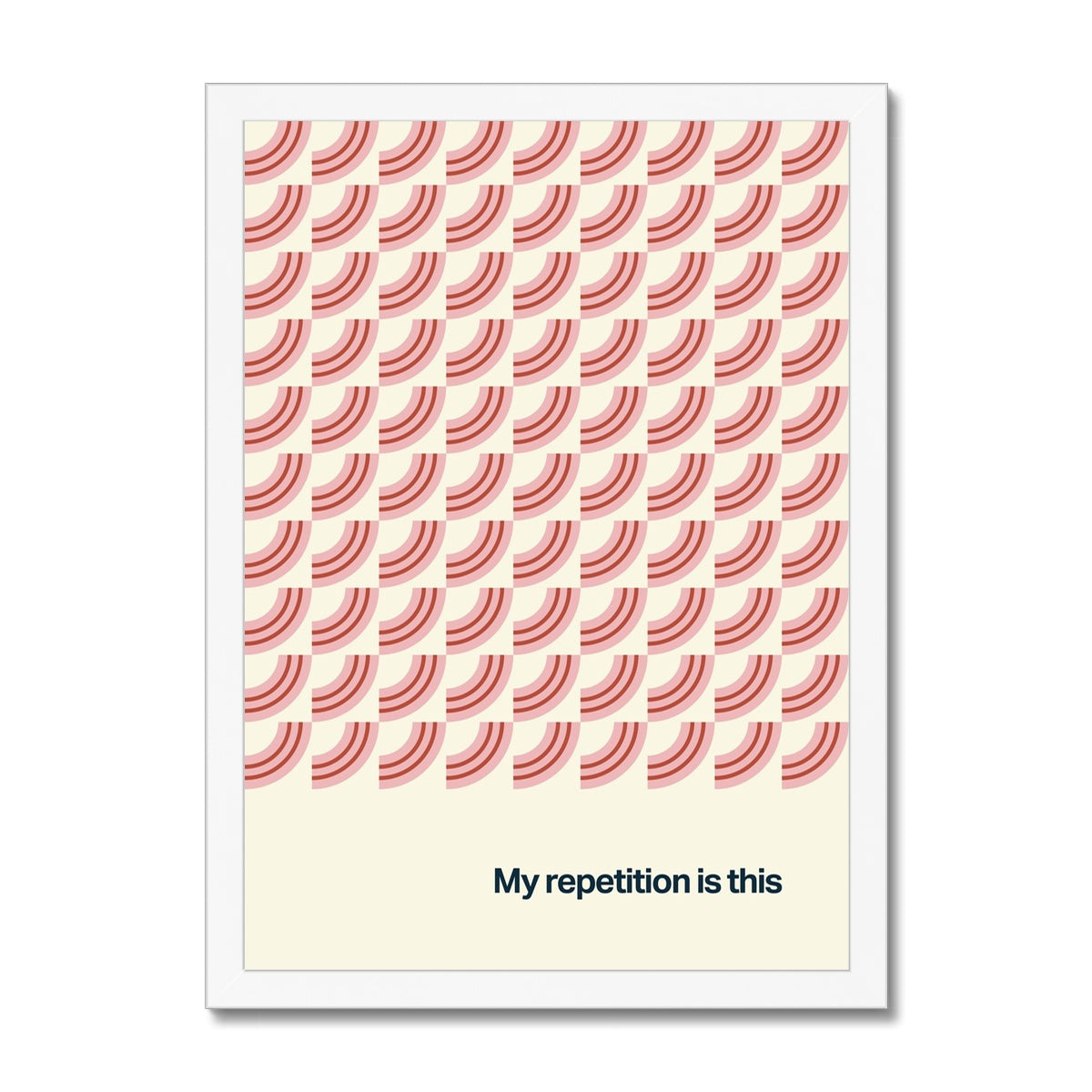 My Repetition Is This Framed Print