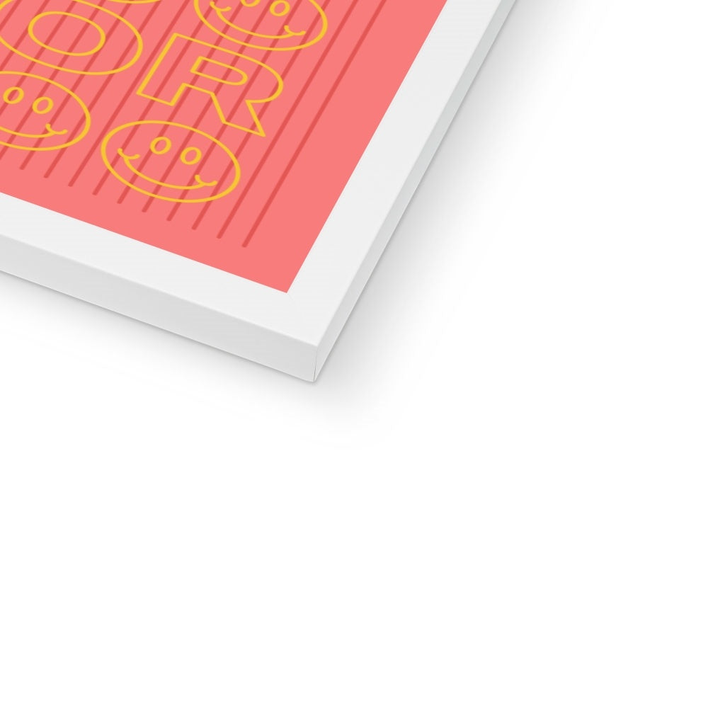 Just Here For The Vibes Framed Print