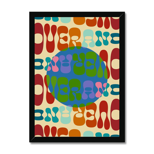 Over and Over Framed Print