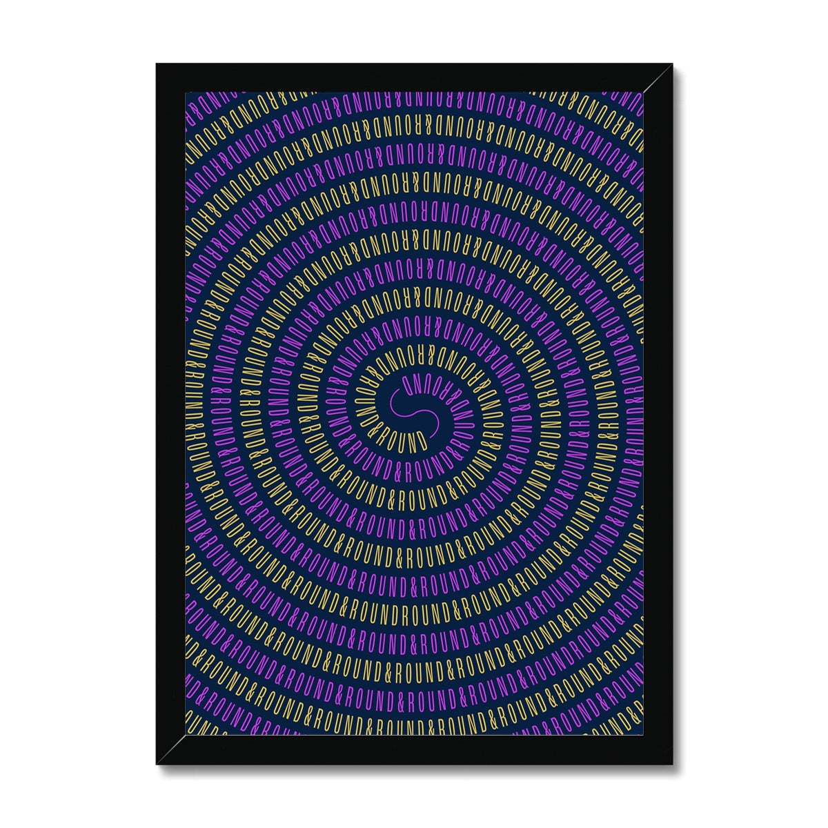 Round and Round Framed Print