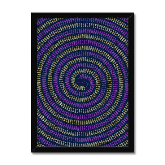 Round and Round Framed Print