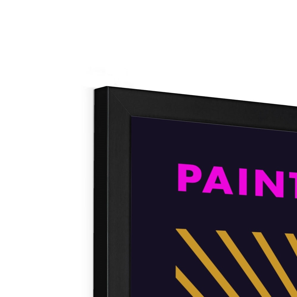 Paint the Black Hole Blacker Framed Print