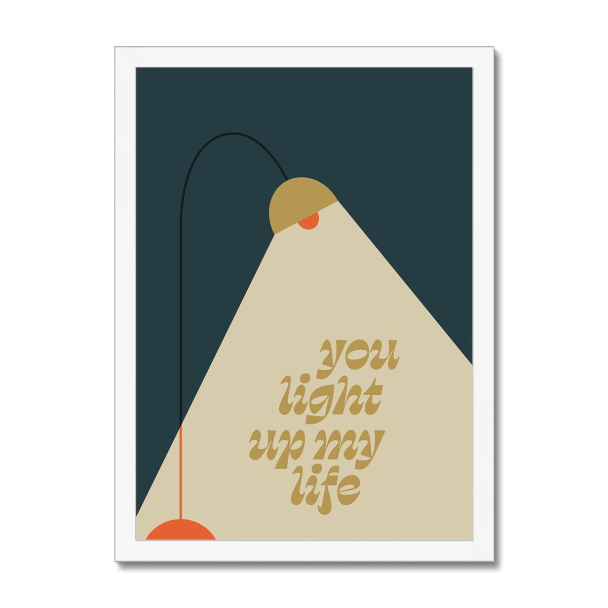 You Light Up My Life Framed Print