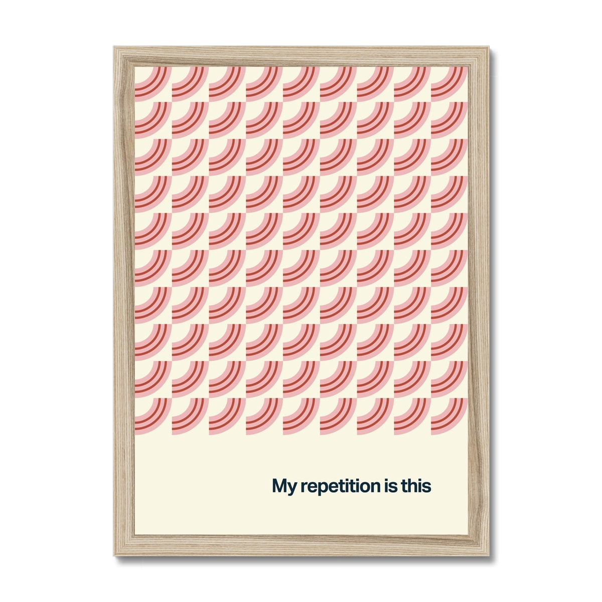 My Repetition Is This Framed Print