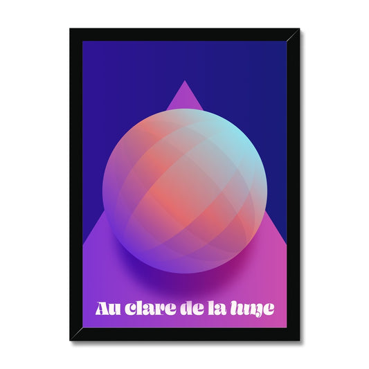 Au Clare De La Lune Framed Print