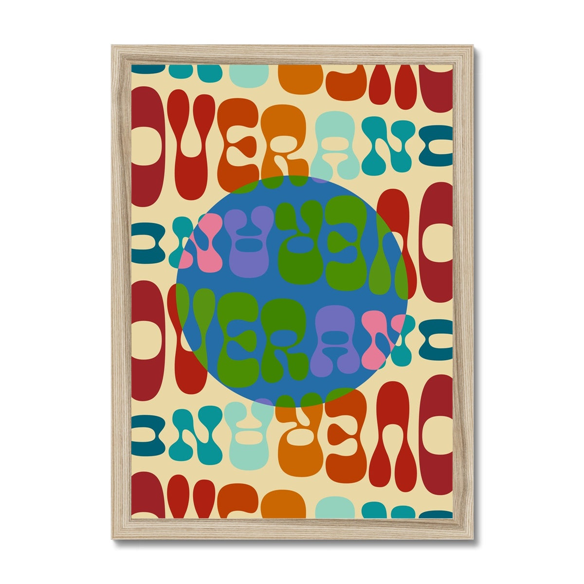 Over and Over Framed Print