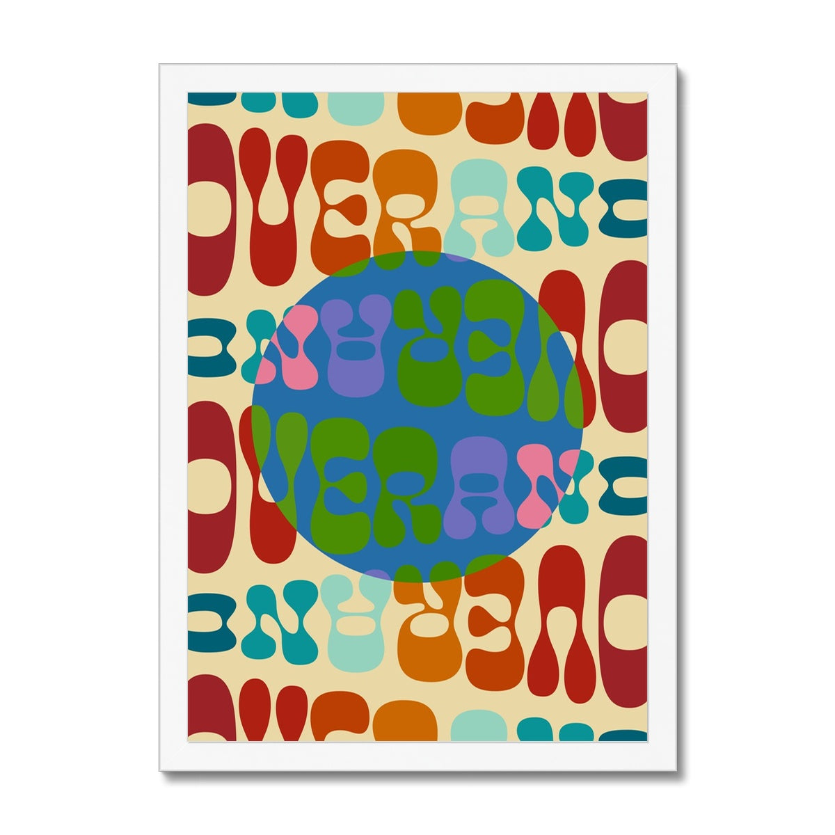 Over and Over Framed Print