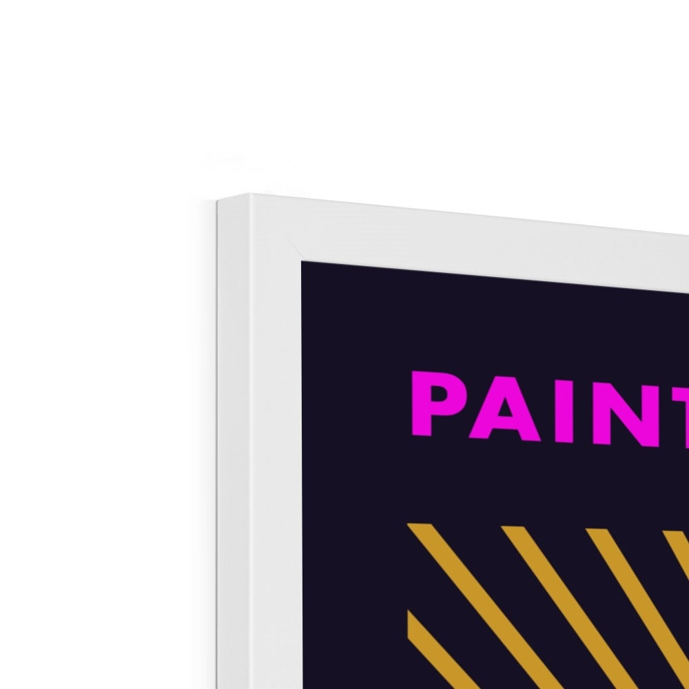 Paint the Black Hole Blacker Framed Print