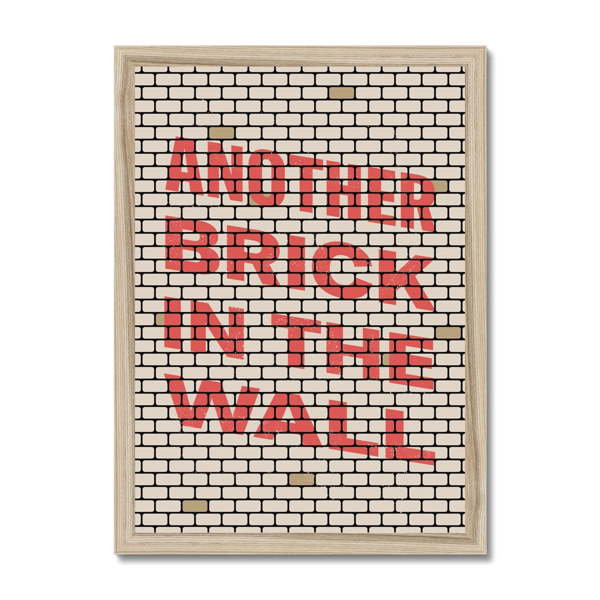 Another Brick In The Wall Framed Print