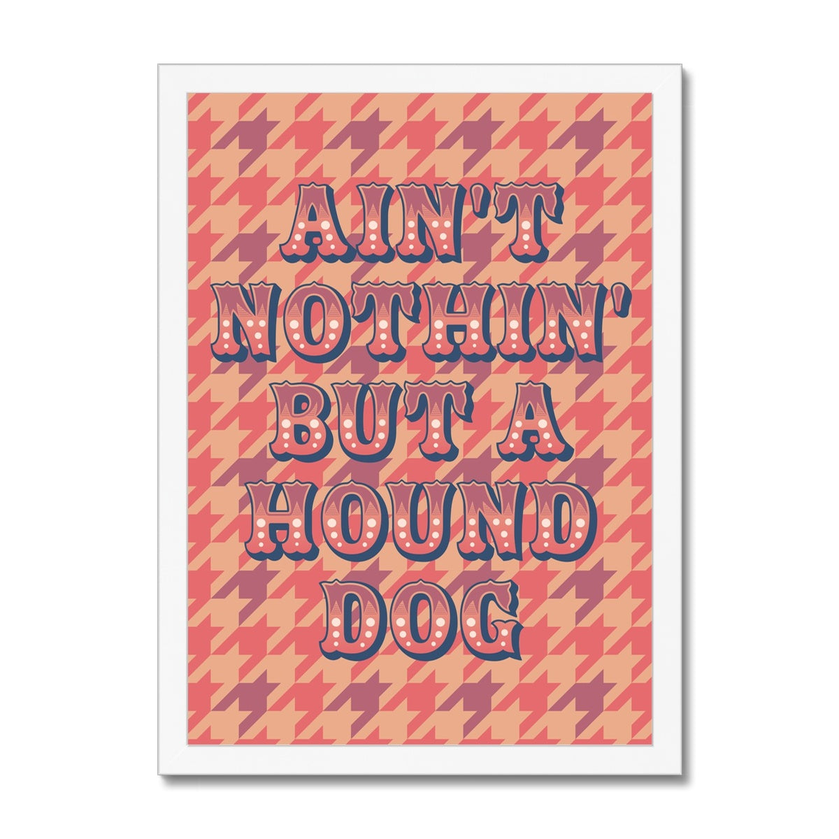 Hound Dog Framed Print