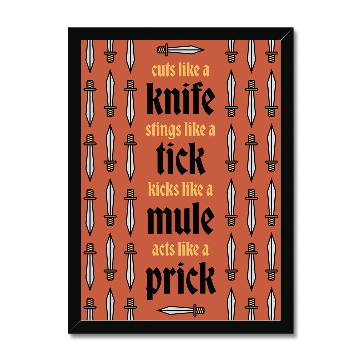 The End Framed Print