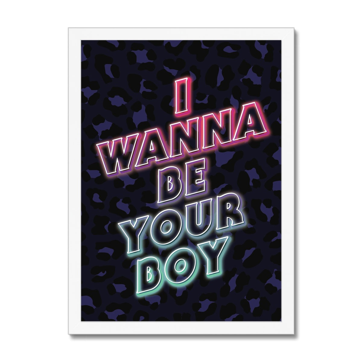 I Wanna Be Your Boy Framed Print
