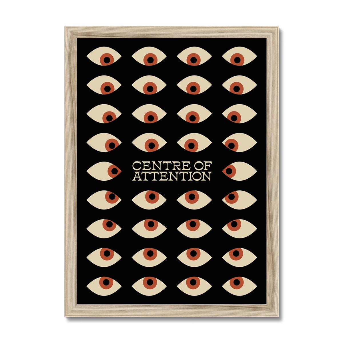 Centre of Attention Framed Print