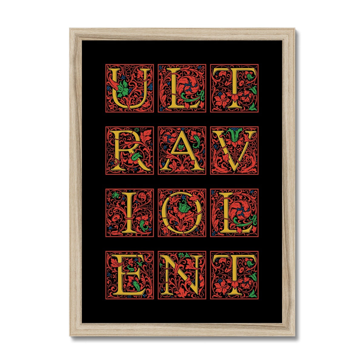 Ultraviolent Framed Print