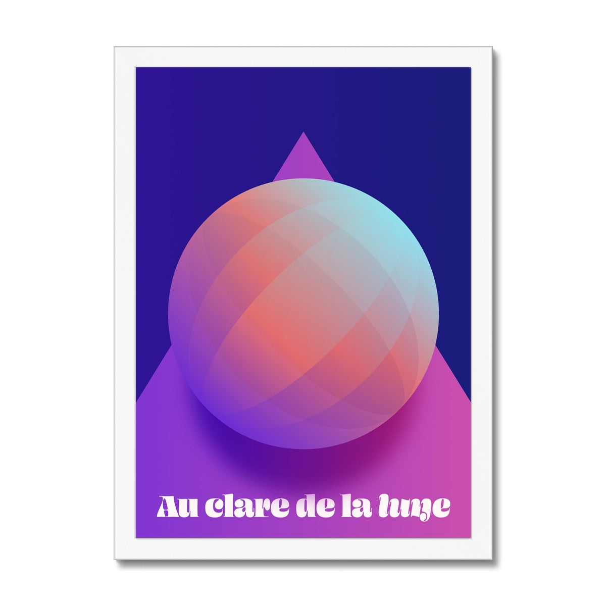 Au Clare De La Lune Framed Print