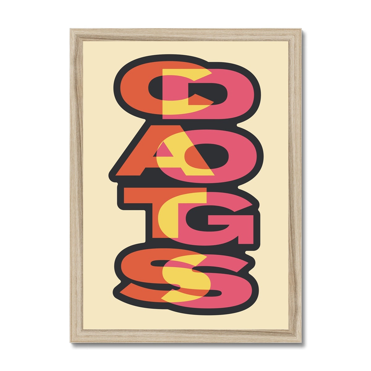 Cats Dogs Framed Print