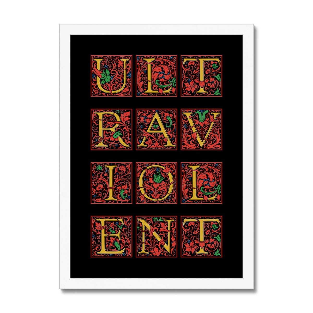 Ultraviolent Framed Print